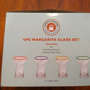 4 piece Margarita Glass Set
